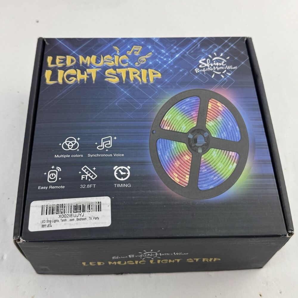 Tenmiro 328ft LED Strip Lights Smart IC RGB Bluetooth App Music Sync Room Party